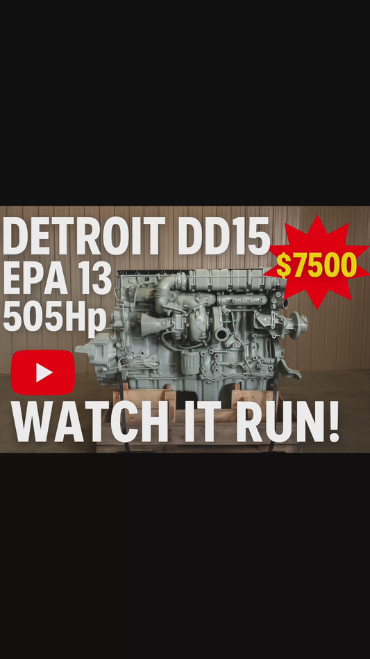 2013 Detroit DD15 Diesel Engine EPA 13 472906S Prefix 505Hp